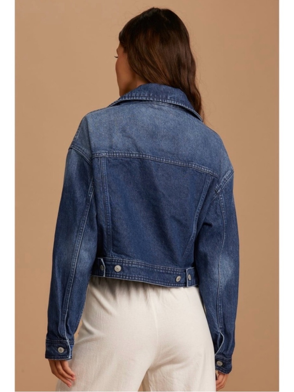 Free People Now or Never Denim Jacket size Medium - Picture 9 of 12